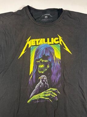 Metallica Band T Shirt Men’s Size 2XL Black Short Sleeve Rock Music Y2k faded